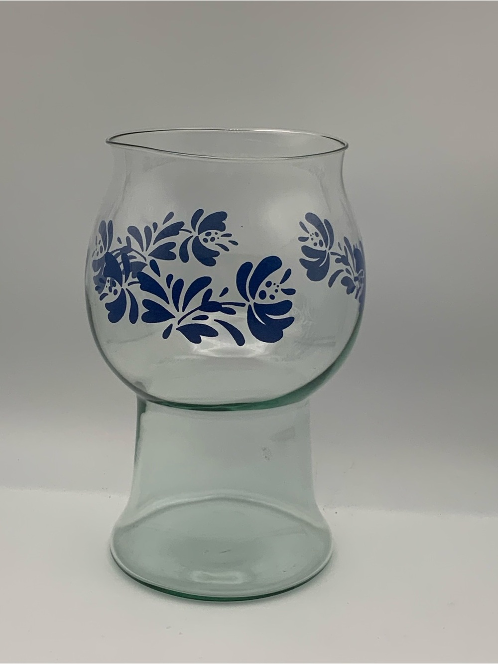 Pfaltzgraff Yorktowne Glass candle holder large,Flower Vase,floating candle vase